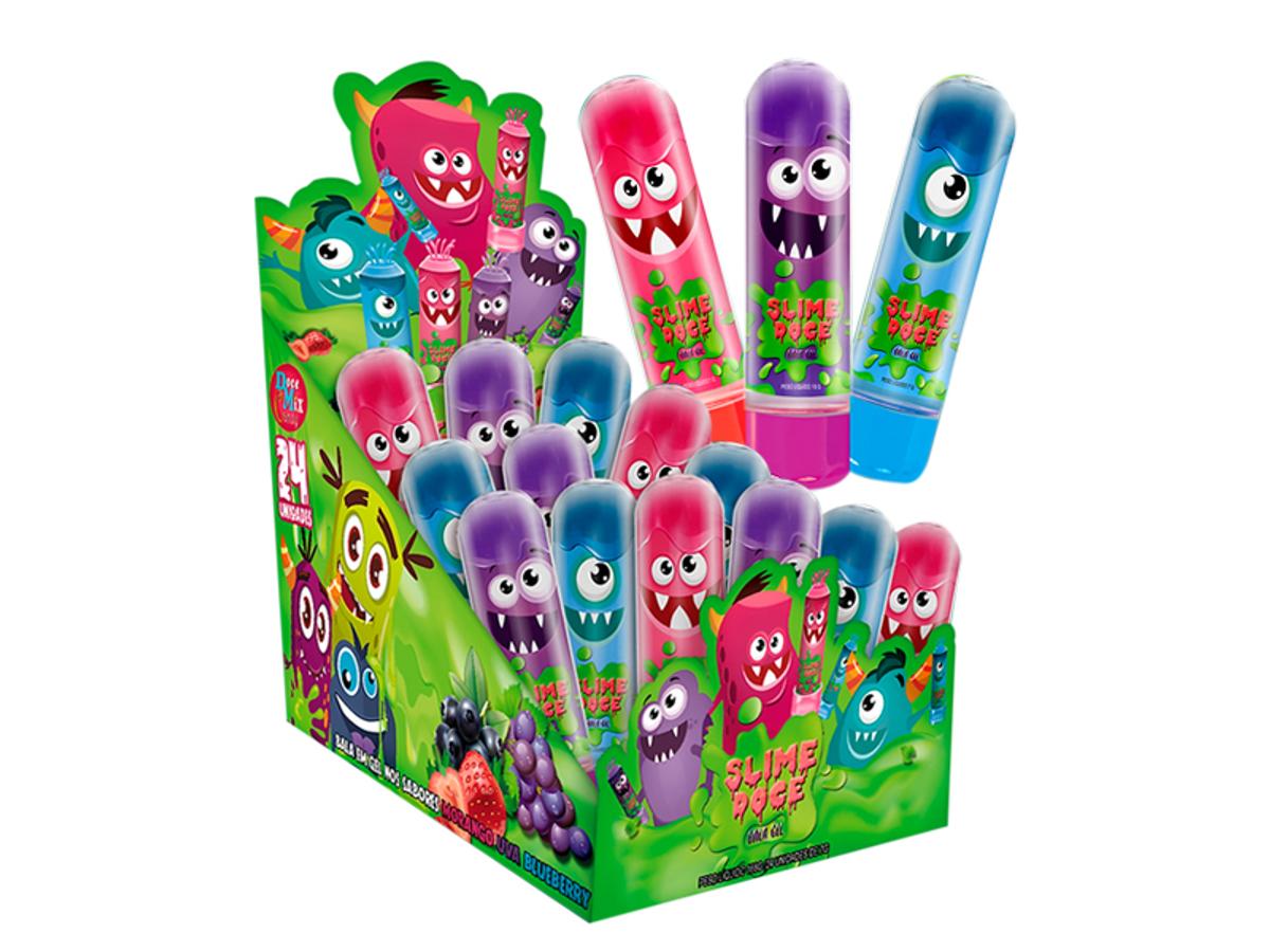 10737 - BALA GEL SLIME DOCE C/30 UVA/MORANGO/BLUEBERR 1X30