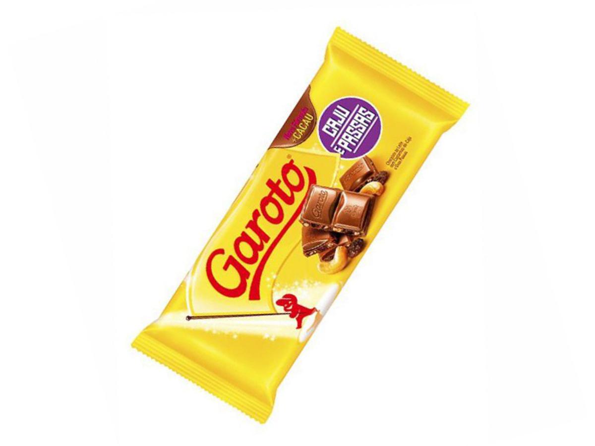 8013-TABLETE GAROTO CAJU E PASSAS 1X100GR