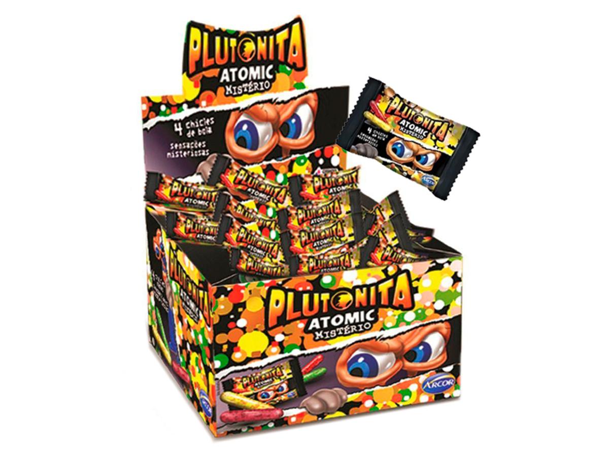 5135-CHICLE ARCOR PLUTONITA ATOMIC MISTERIO 1X18UN