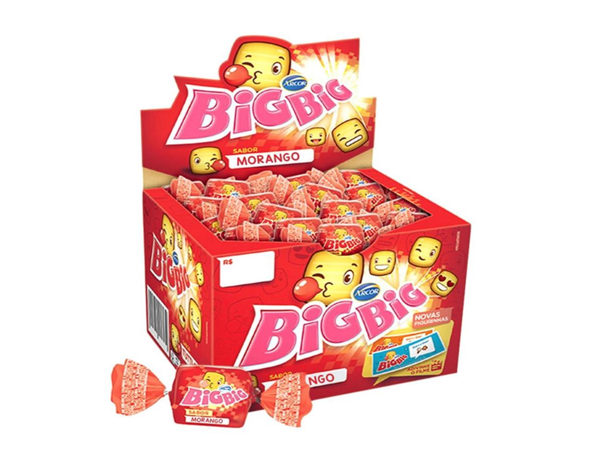 10540 - CHICLE ARCOR BIG BIG MORANGO 1X315GR