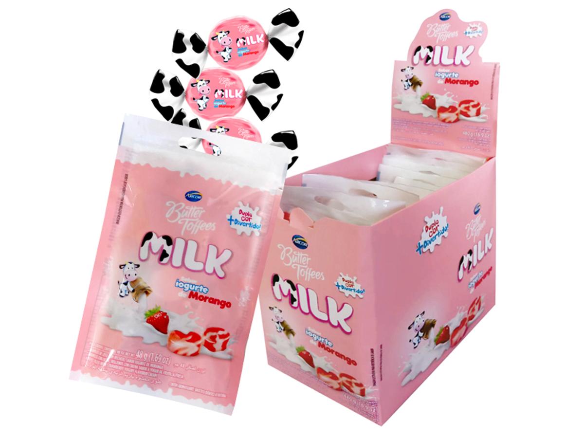 10553 - BALA BUTTER DISPLAY IOGURTE E MORANGO 1X10X48GR