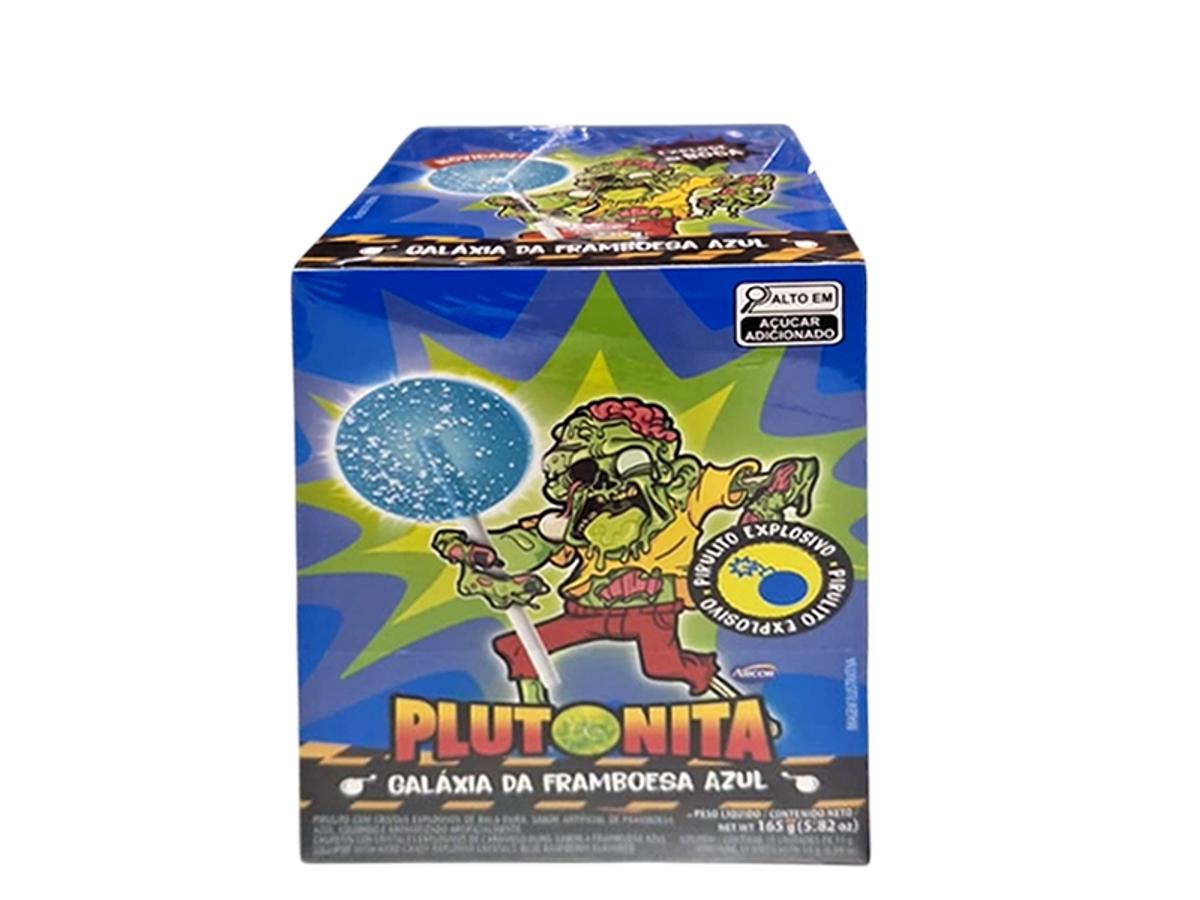 11567 - PIRULITO PLUTONITA EXPLOSIVO GALAXIA FRAMBOES 1X15X11GR