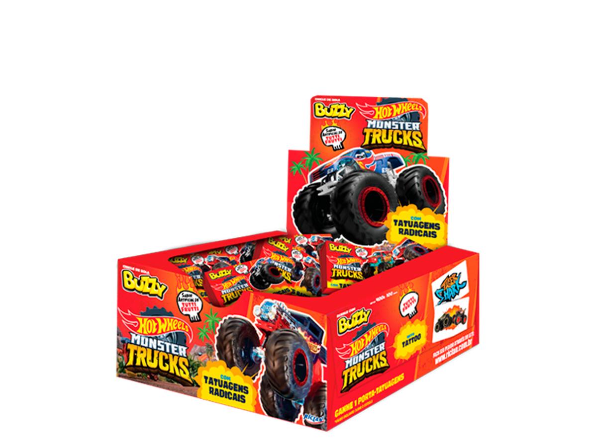 3637-CHICLE BUZZI HOT WHEELS T.FRUTTI 1X100UN