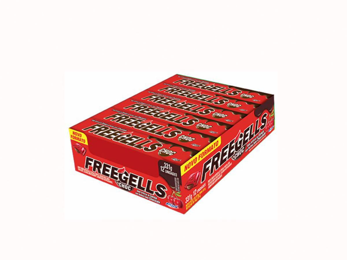 2262-DROPS CHOC FREEGELLS CEREJA 1X12UN
