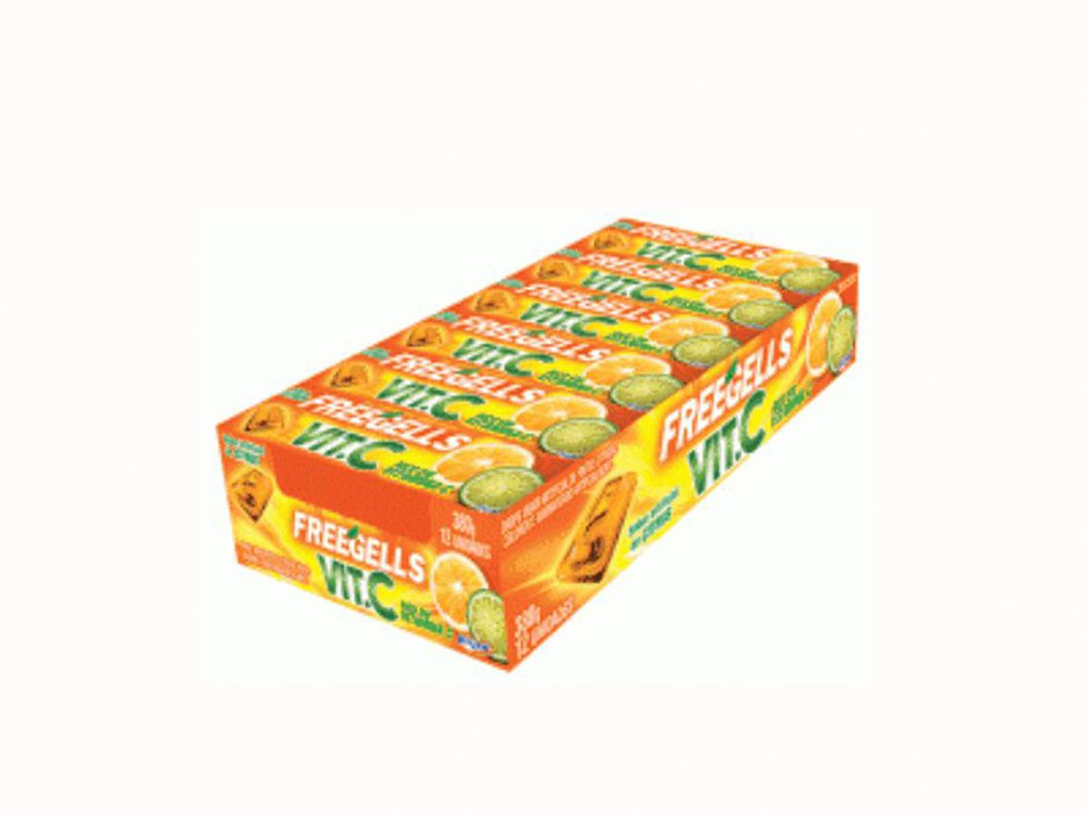 8093-DROPS FREEGELLS VIT. C CITRUS 1X12UN