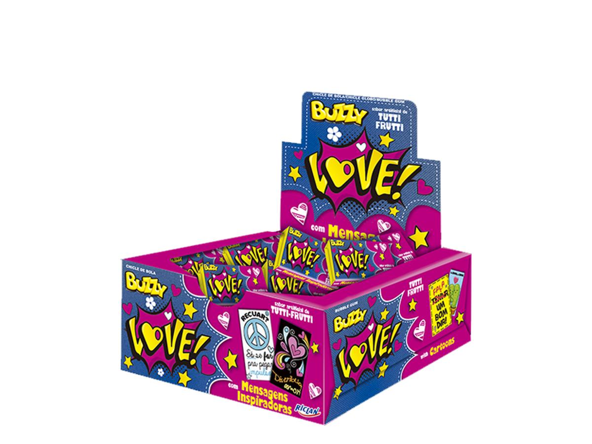 10602 - CHICLE BUZZY LOVE TUTTI FRUTTI 1X100UN