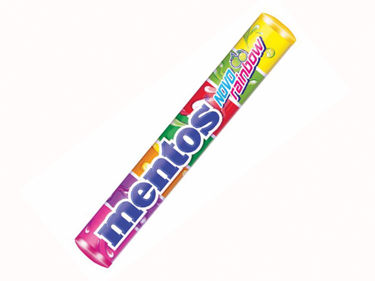 5051-PASTILHA MENTOS SORTIDA RAINBOW 1X16UN