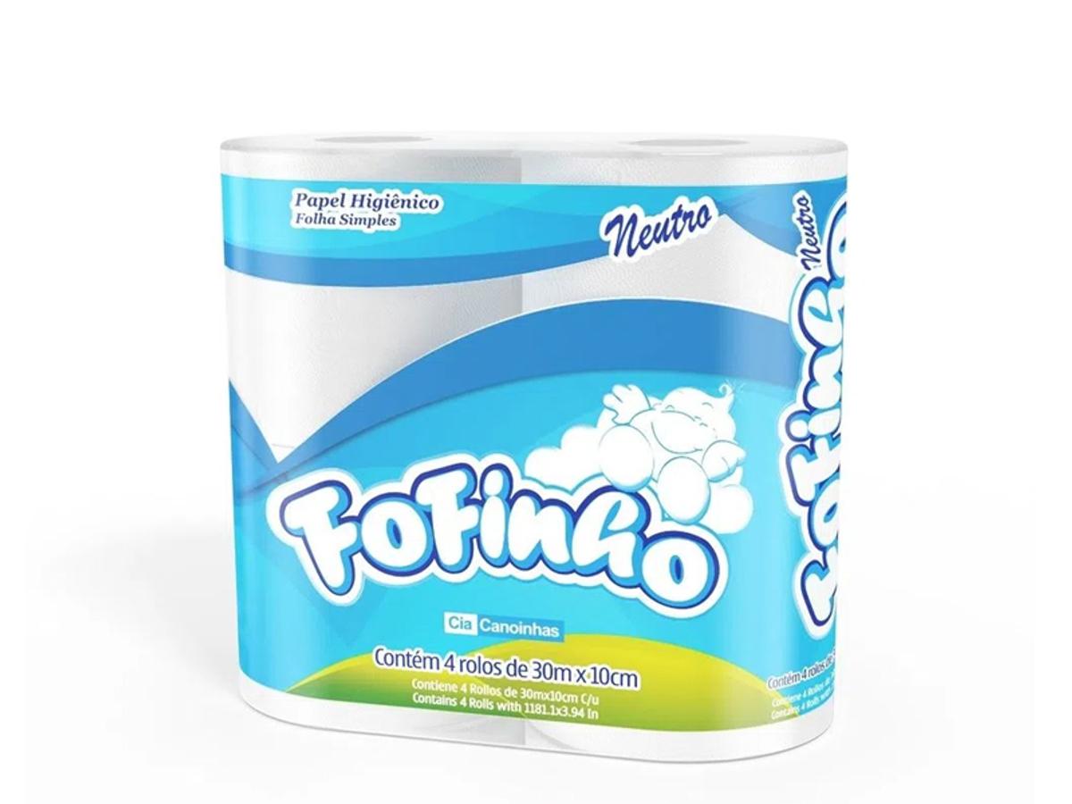 7809-PAPEL HIG. FOFINHO F.SIMPLES NEUTRO 30MT X C 4UN