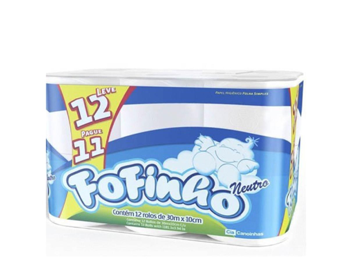 9669-PAPEL HIG. FOFINHO F.SIMP. NEUTRO 30MT (C/12) 01X08X30MT