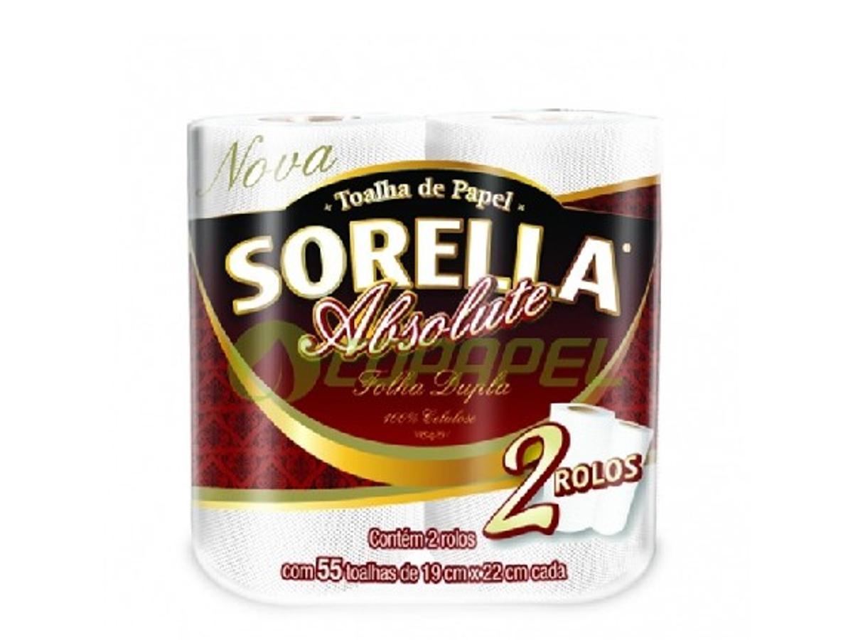 7811-PAPEL TOALHA SORELLA ABSOLUTE 55FL 1X2UN