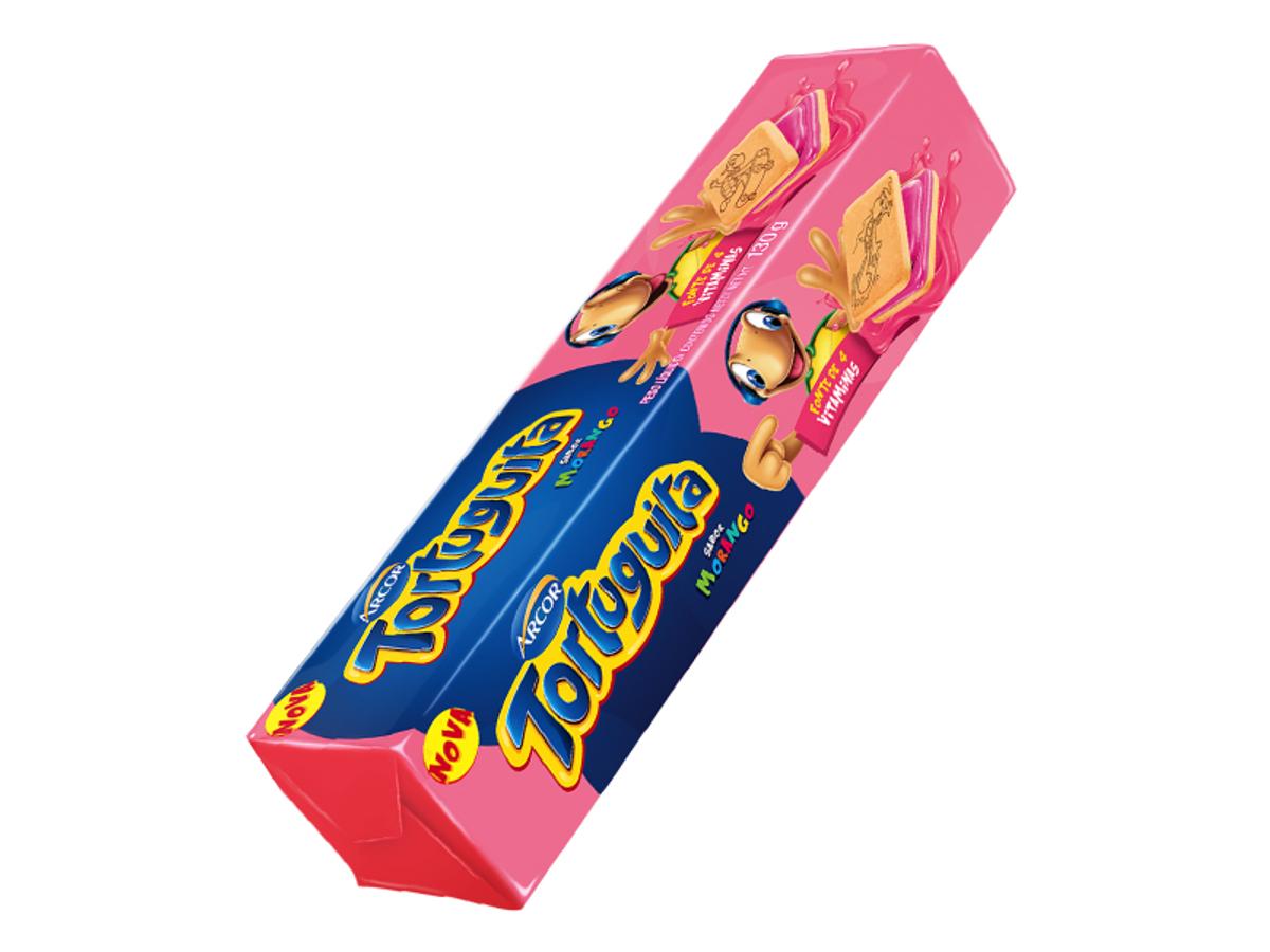 10129-BISC. TORTUGUITA RECH. QUAD. MORANGO 130GR 1X130GR