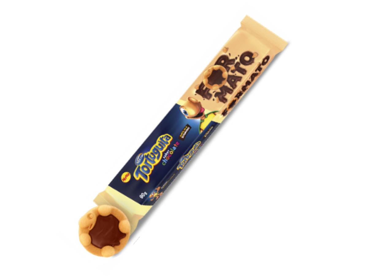 8661-BISC. TORTUGUITA TORTINHA CHOCOLATE 1X90GR