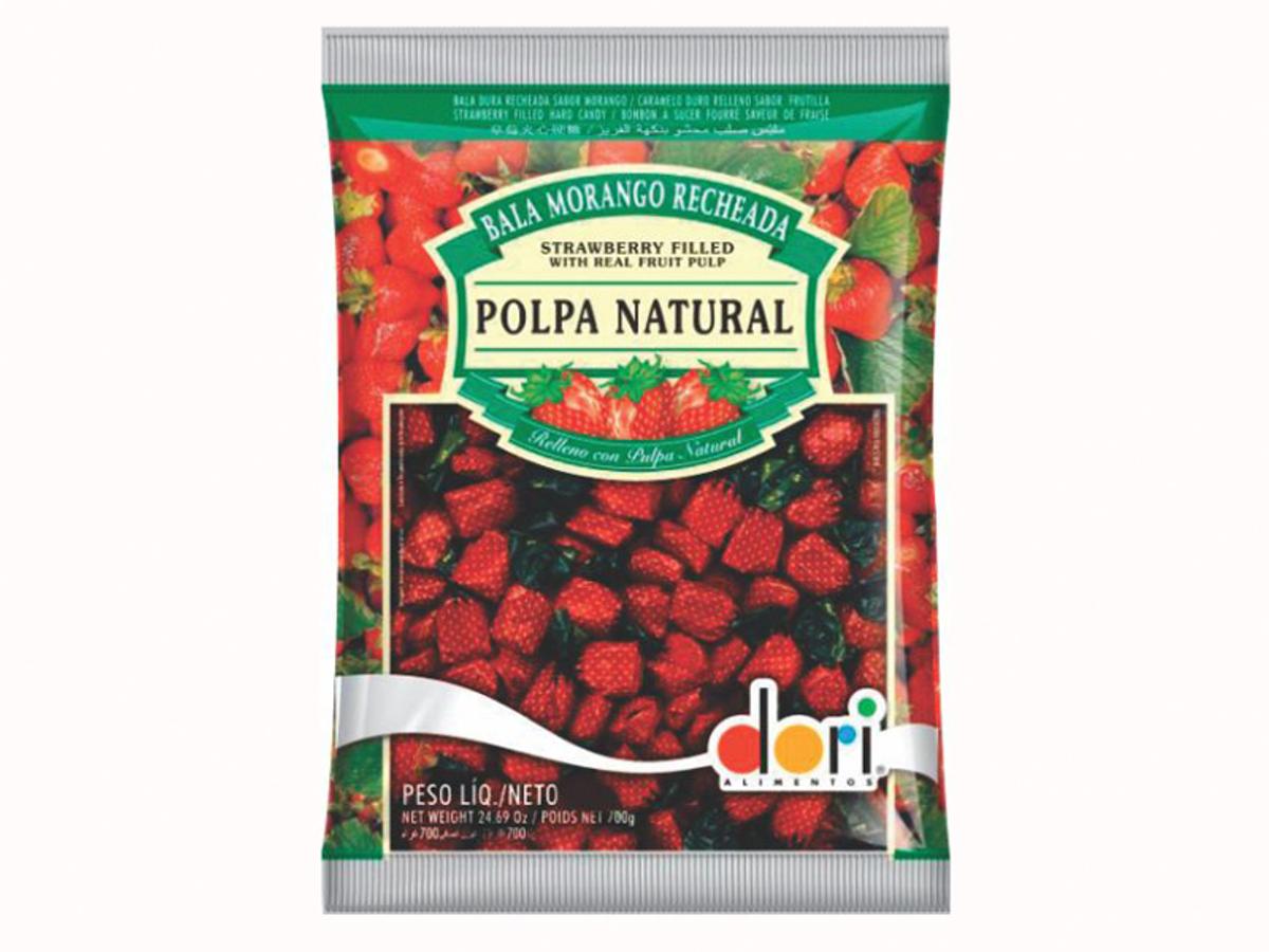 1887-BALA DORI MORANGO RECHEADA 1X600GR