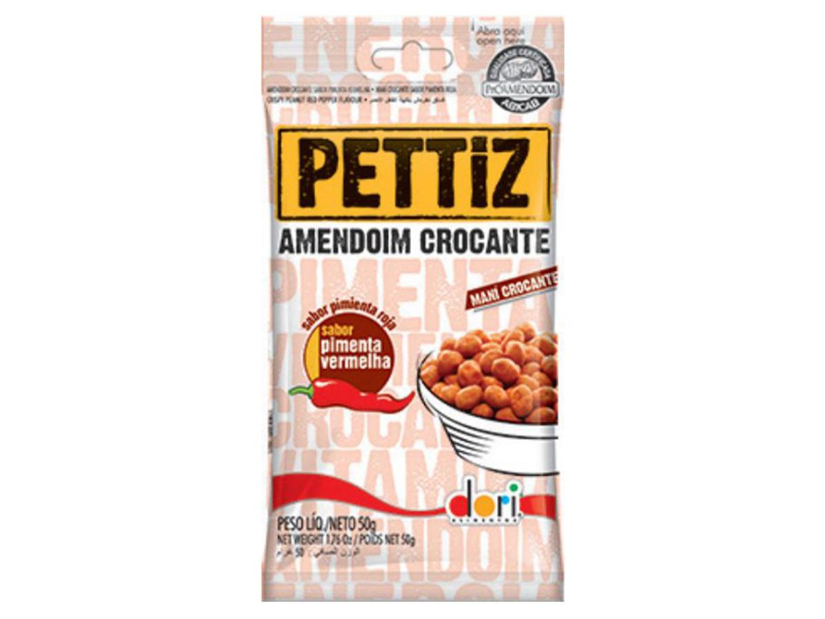 7838-DORI PETTIZ AMEND. PIMENTA VERM. CROCANTE 1X50GR