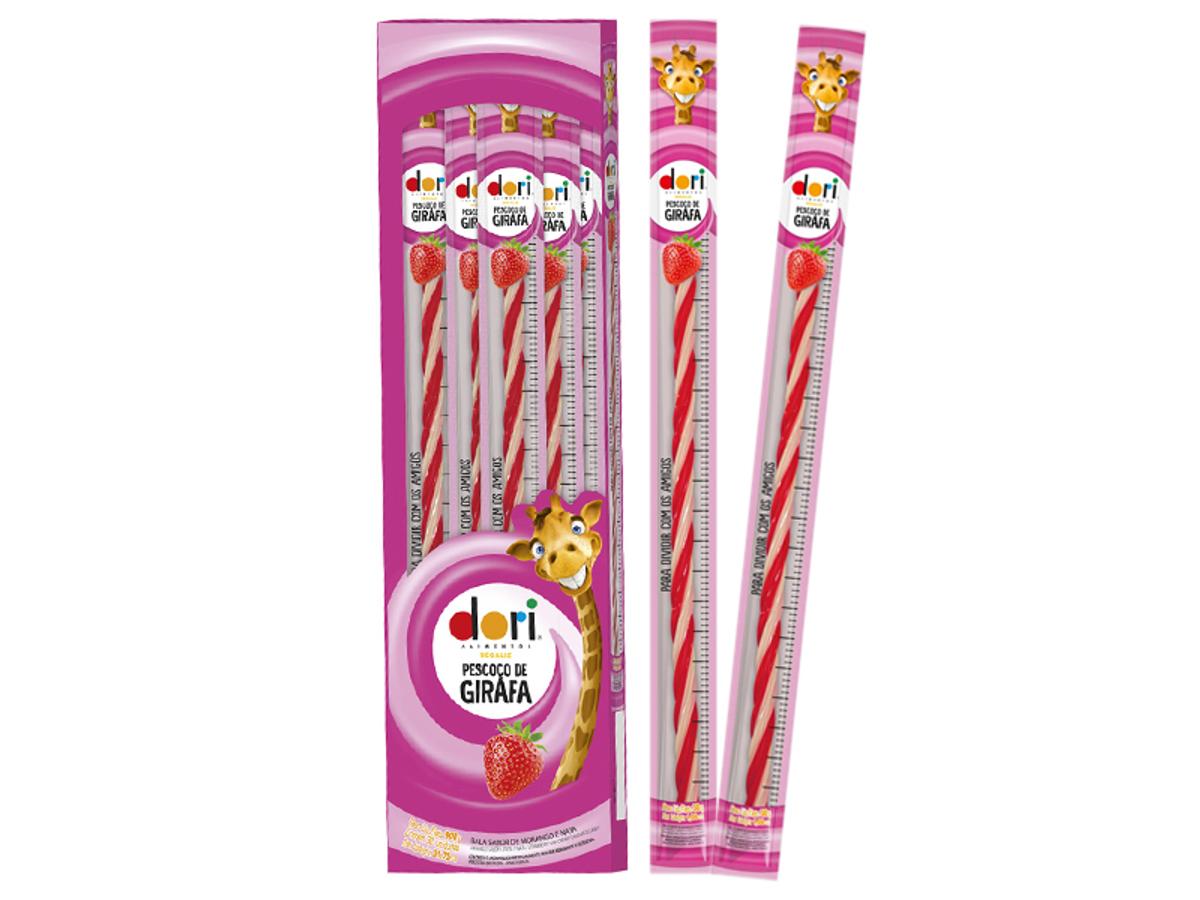 8935-DORI REG. PESCOCO GIRAFA MORANGO 1X30X30GR