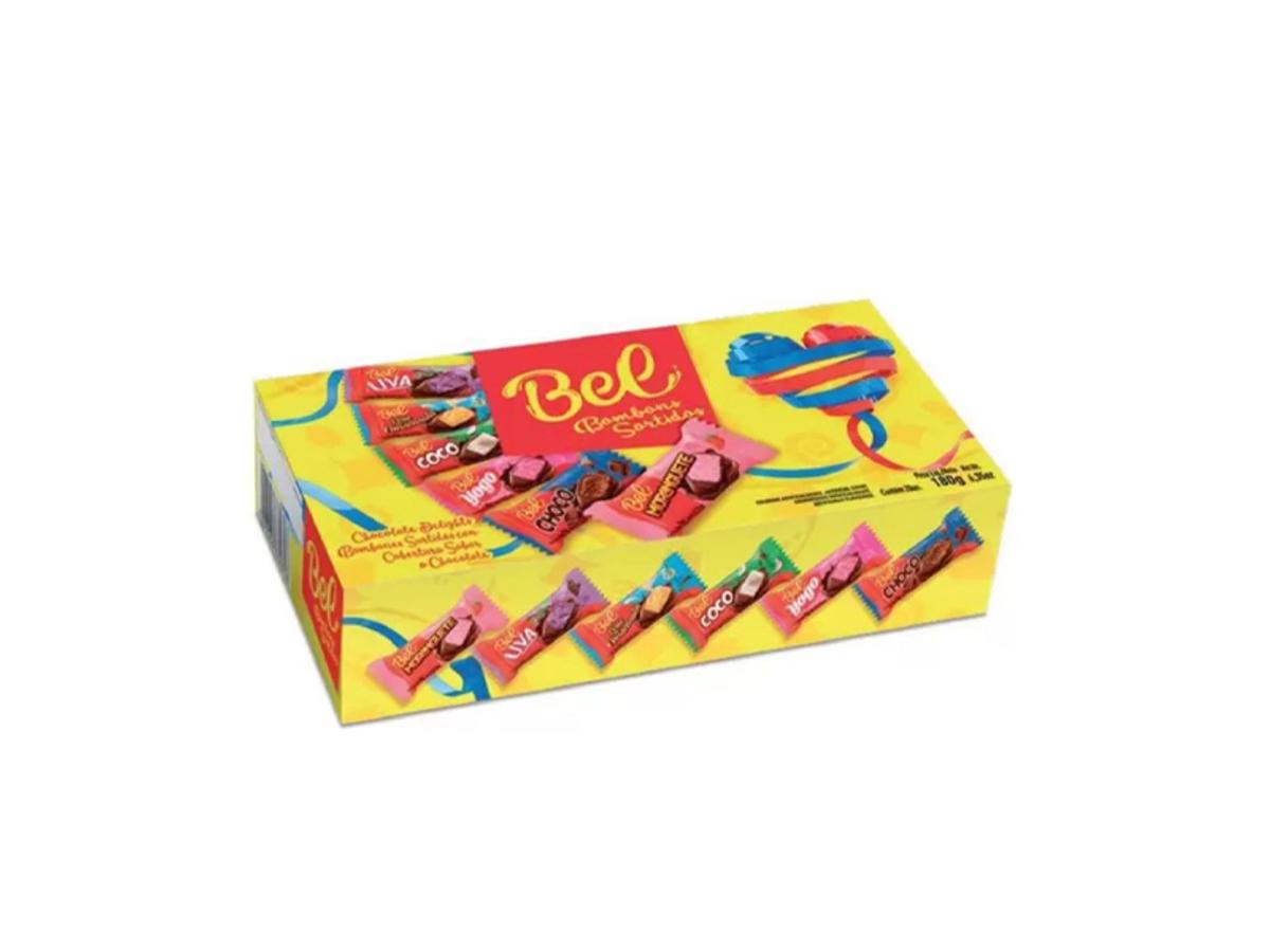 2503-BEL BOMBOM SORTIDO BOB ESPONJA 1X1X180GR.