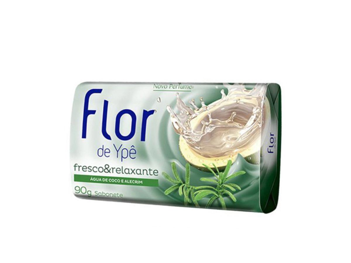 8290-SABONETE FLOR DE YPE AGUA COCO ALECRIM (VERD 1X12X90GR