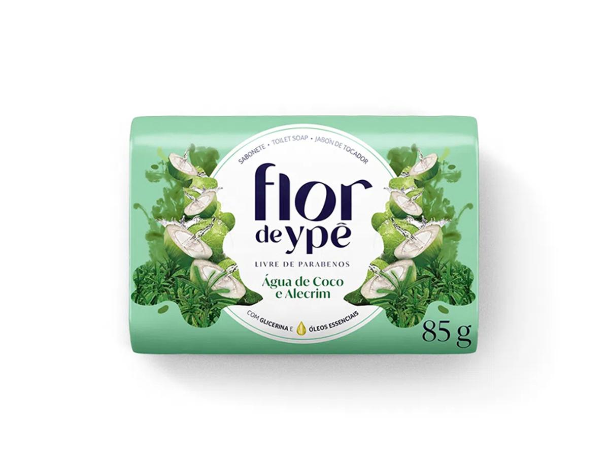 11024 - SABONETE FLOR DE YPE COCO/ALECRIM (VERDE) 1X85GR