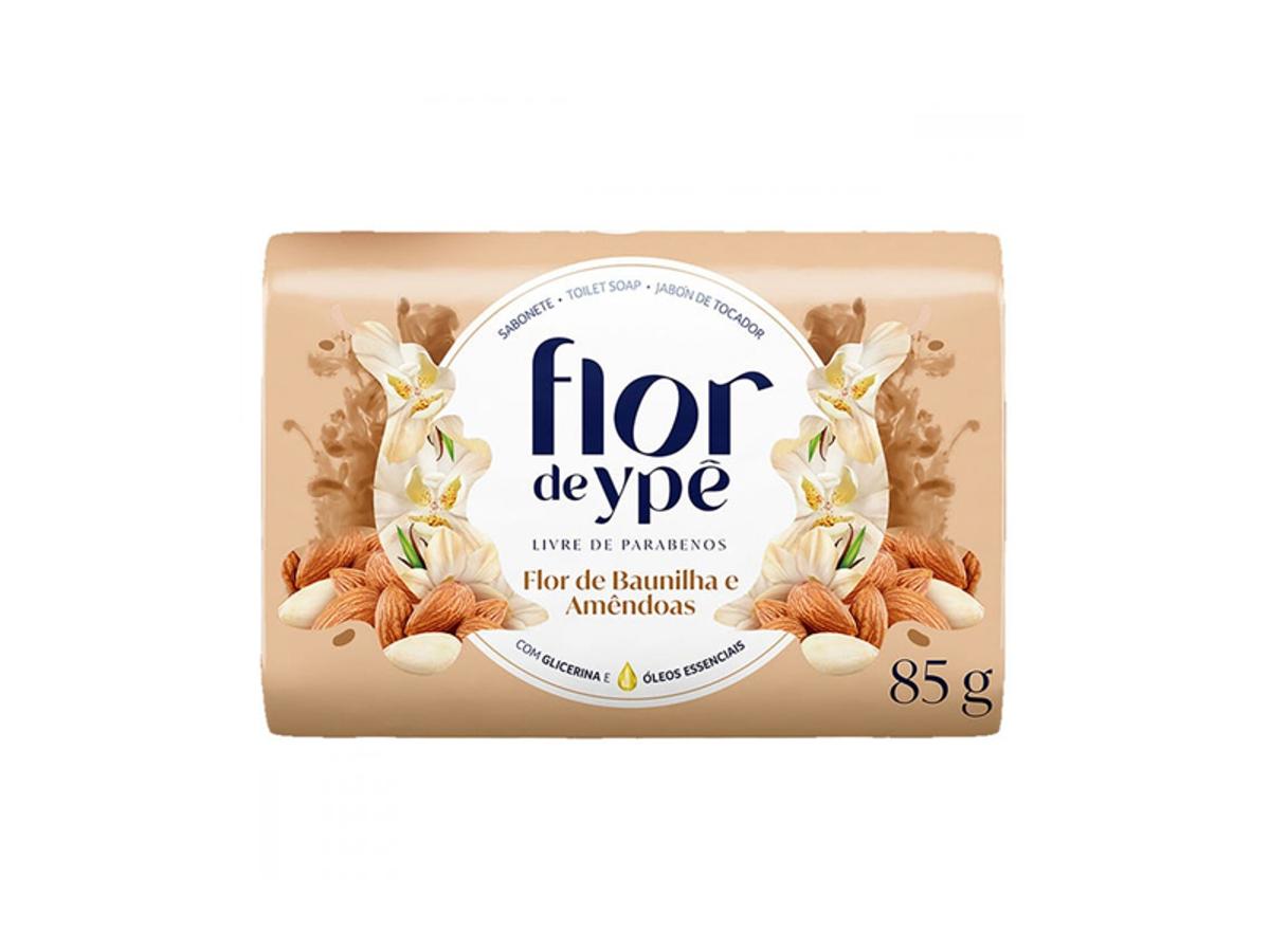 11348 - SABONETE FLOR DE YPE BAUNILHA/AMENDOA (BEGE) 1X85GR