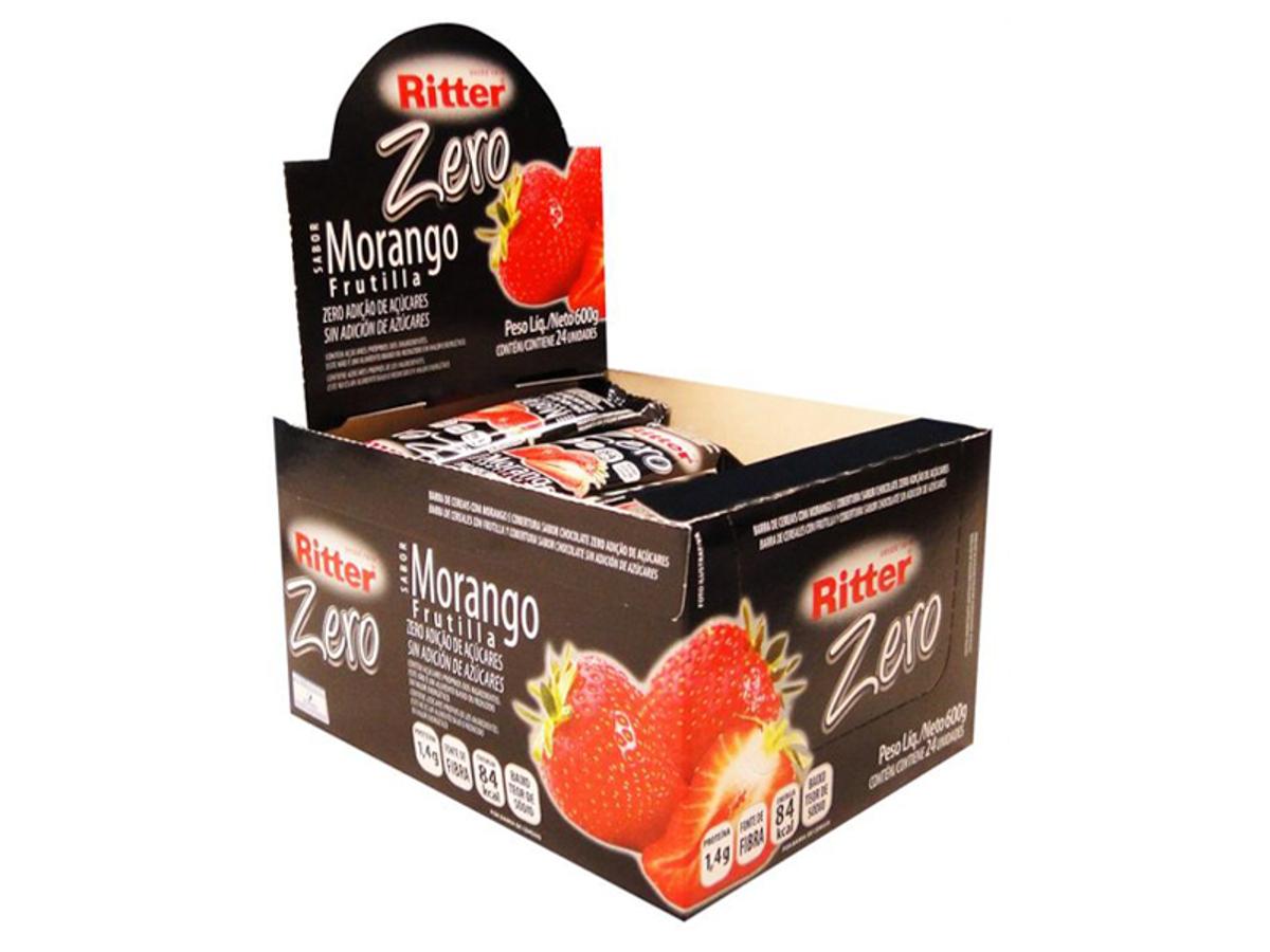 8670 - RITTER BARRA DE CEREAL ZERO MOR/CHOCOLATE 1X24X25GR