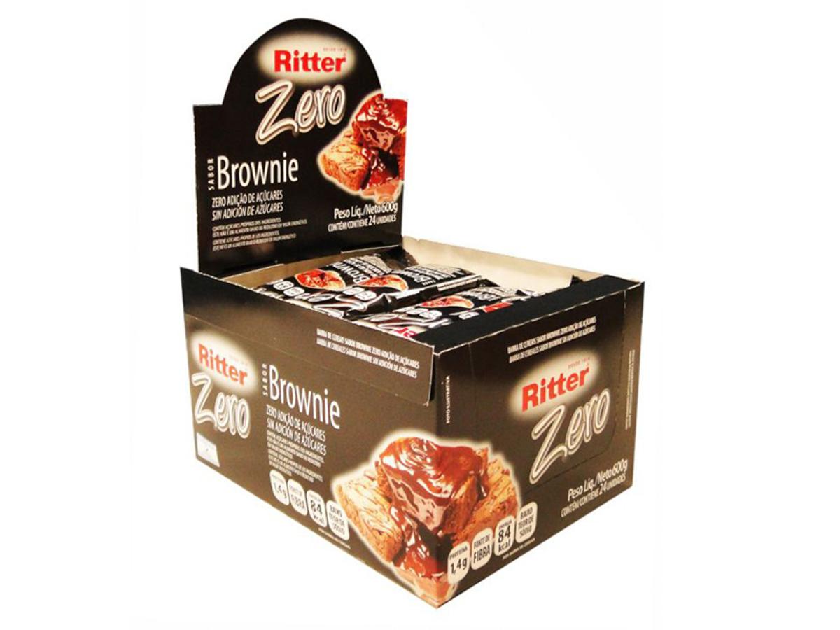 8512 - RITTER BARRA DE CEREAL BROWNIE C/CHOC. ZERO
