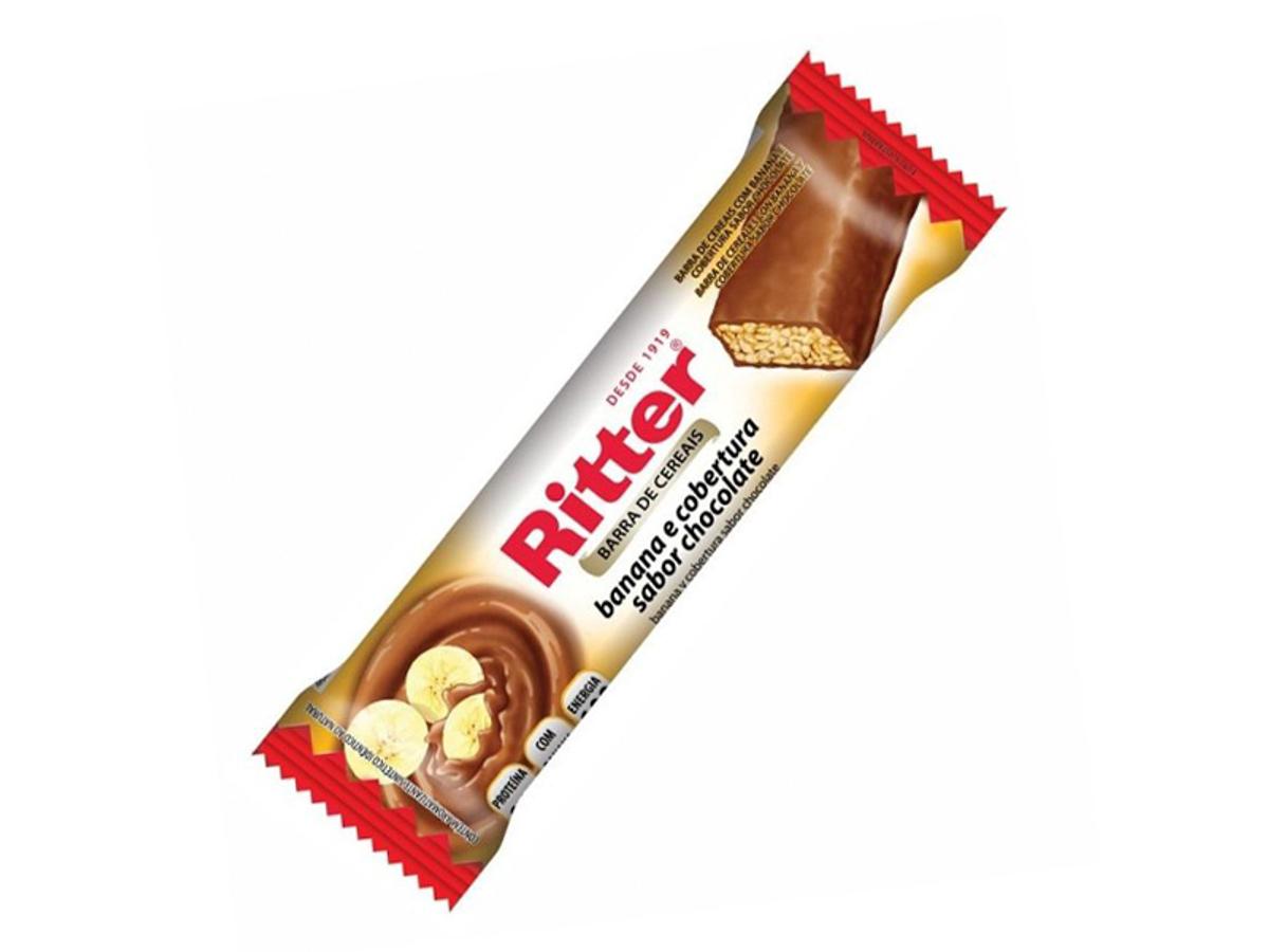 9090 - RITTER BARRA DE CEREAL BANANA COBERTURA CHOCOLATE