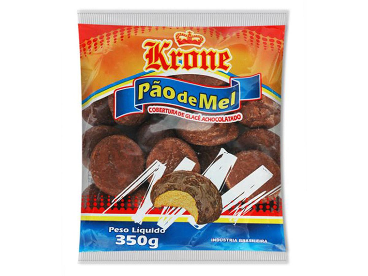 4819-PAO DE MEL KRONE COB. CHOC 1X350GR