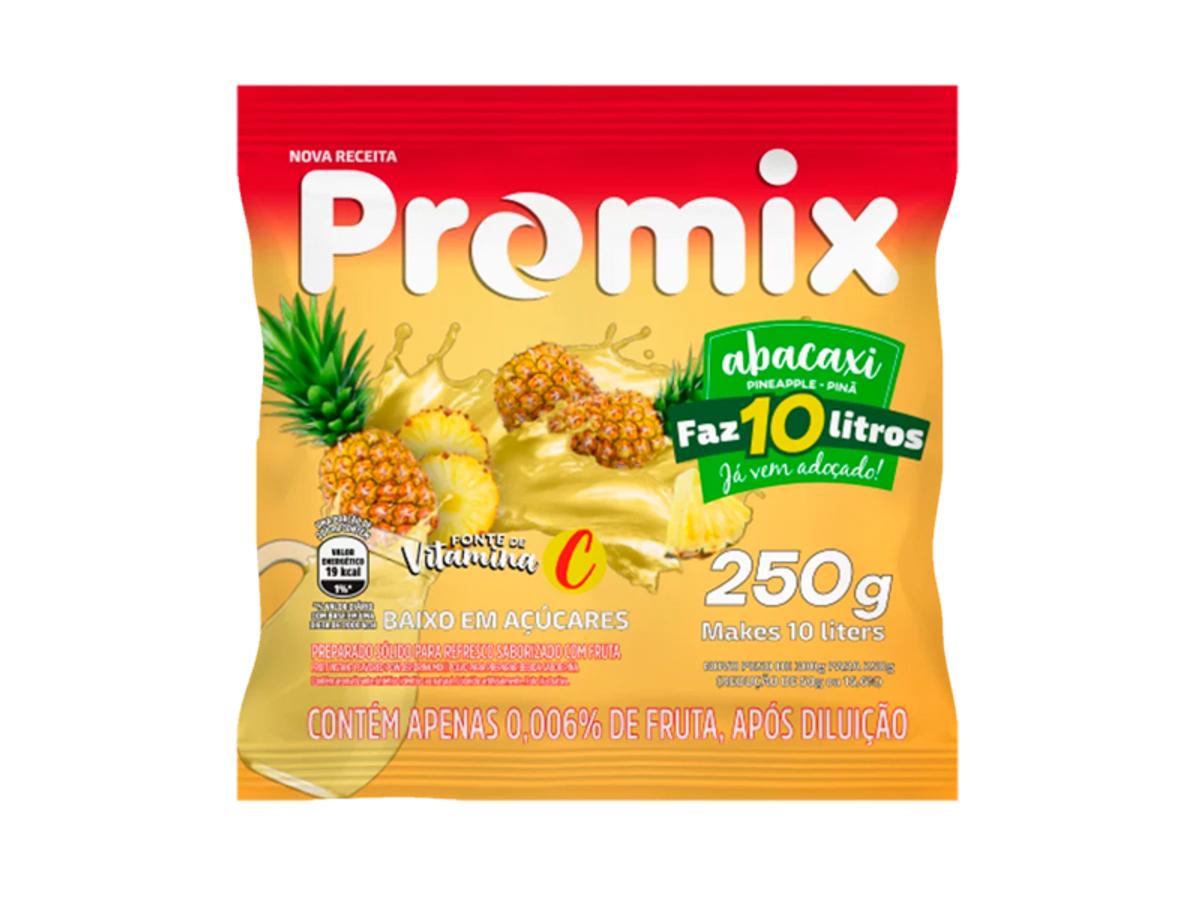 10565 - REFRESCO EM PO PROMIX 250GR ABACAXI 1X250GR