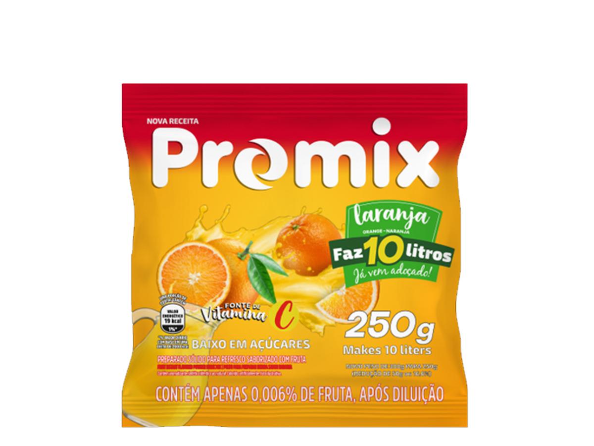 10375 - REFRESCO EM PO PROMIX 250GR LARANJA 1X250GR
