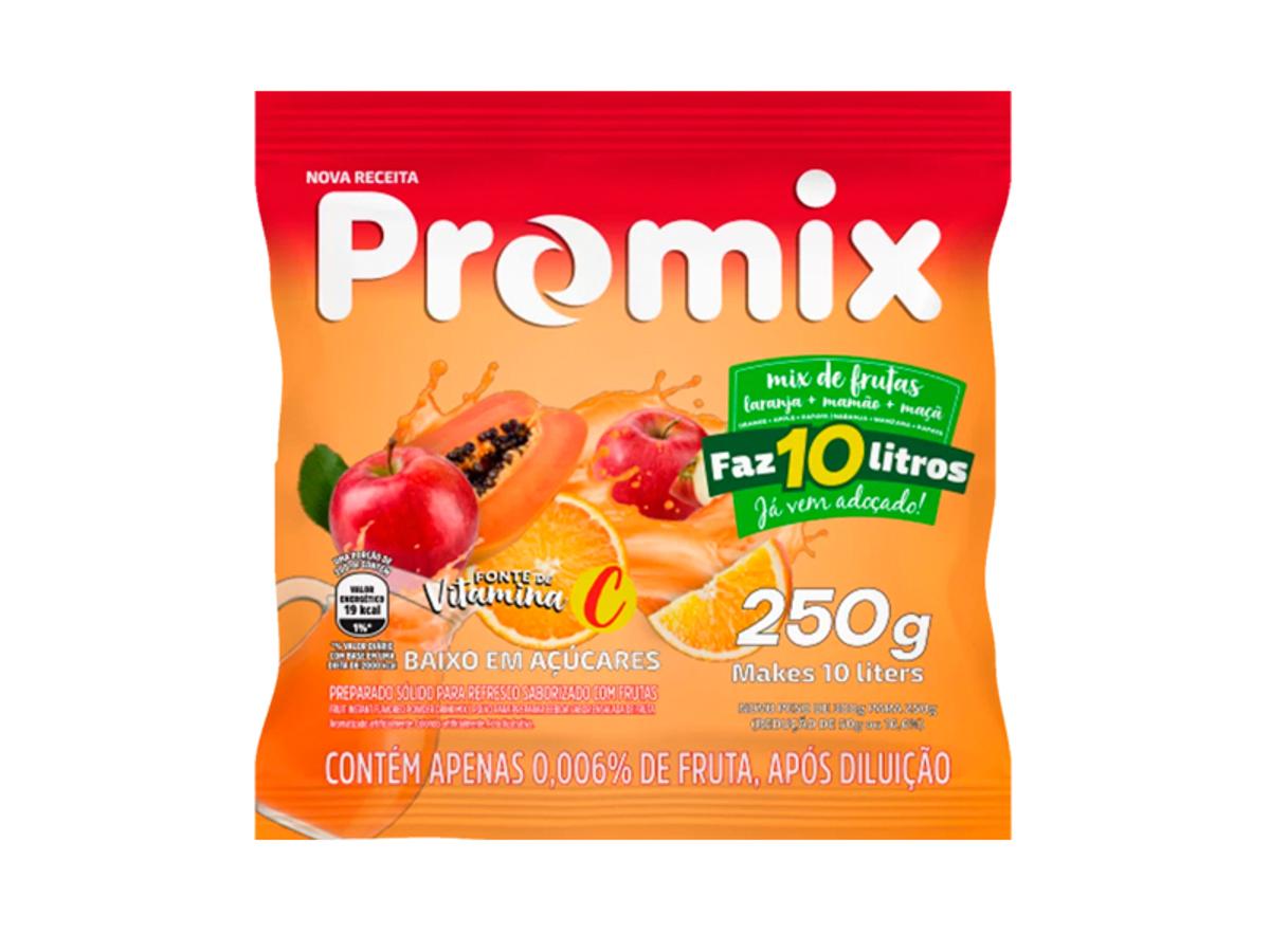 10560 - REFRESCO EM PO PROMIX 250GR MIX DE FRUTAS 1X250GR