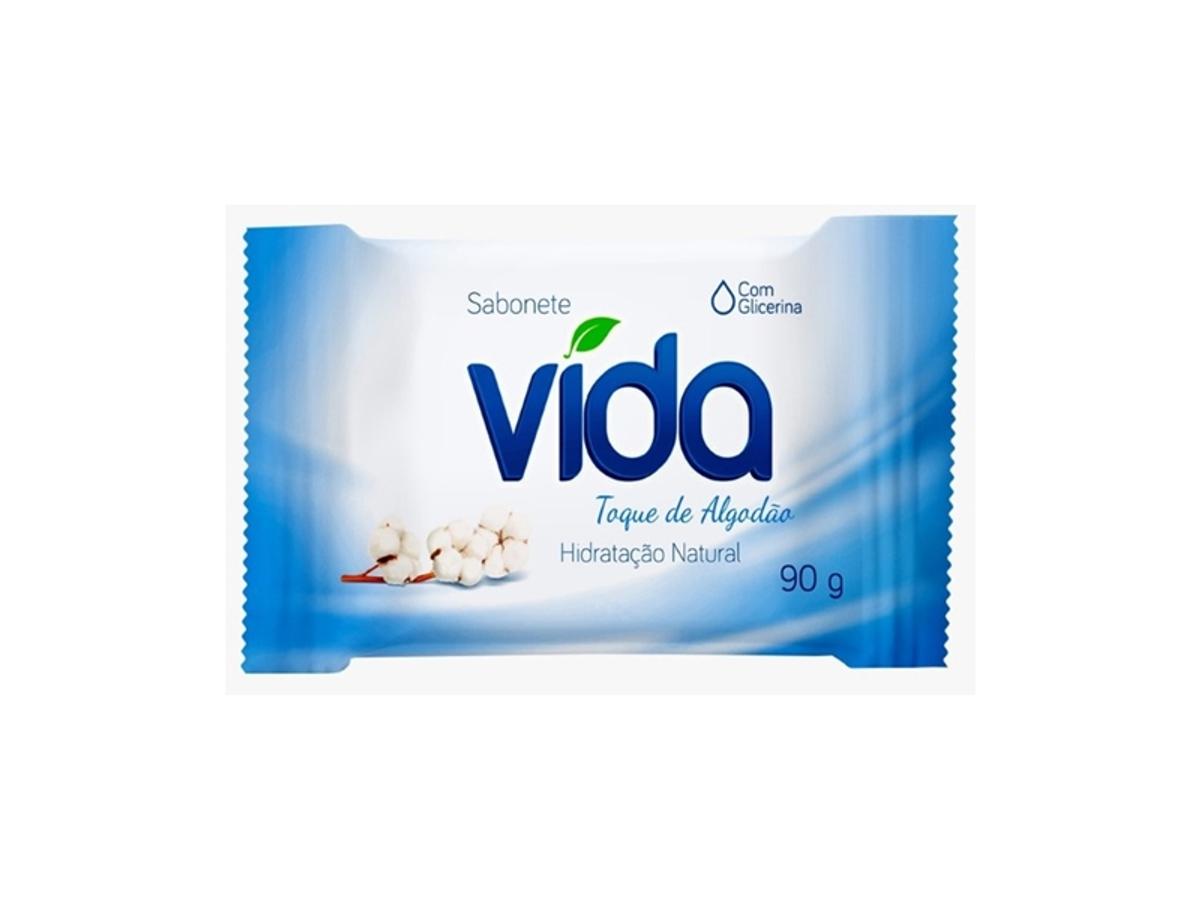 10418-SABONETE VIDA TOQUE ALGODAO 90GR (AZUL) 1X12X90GR