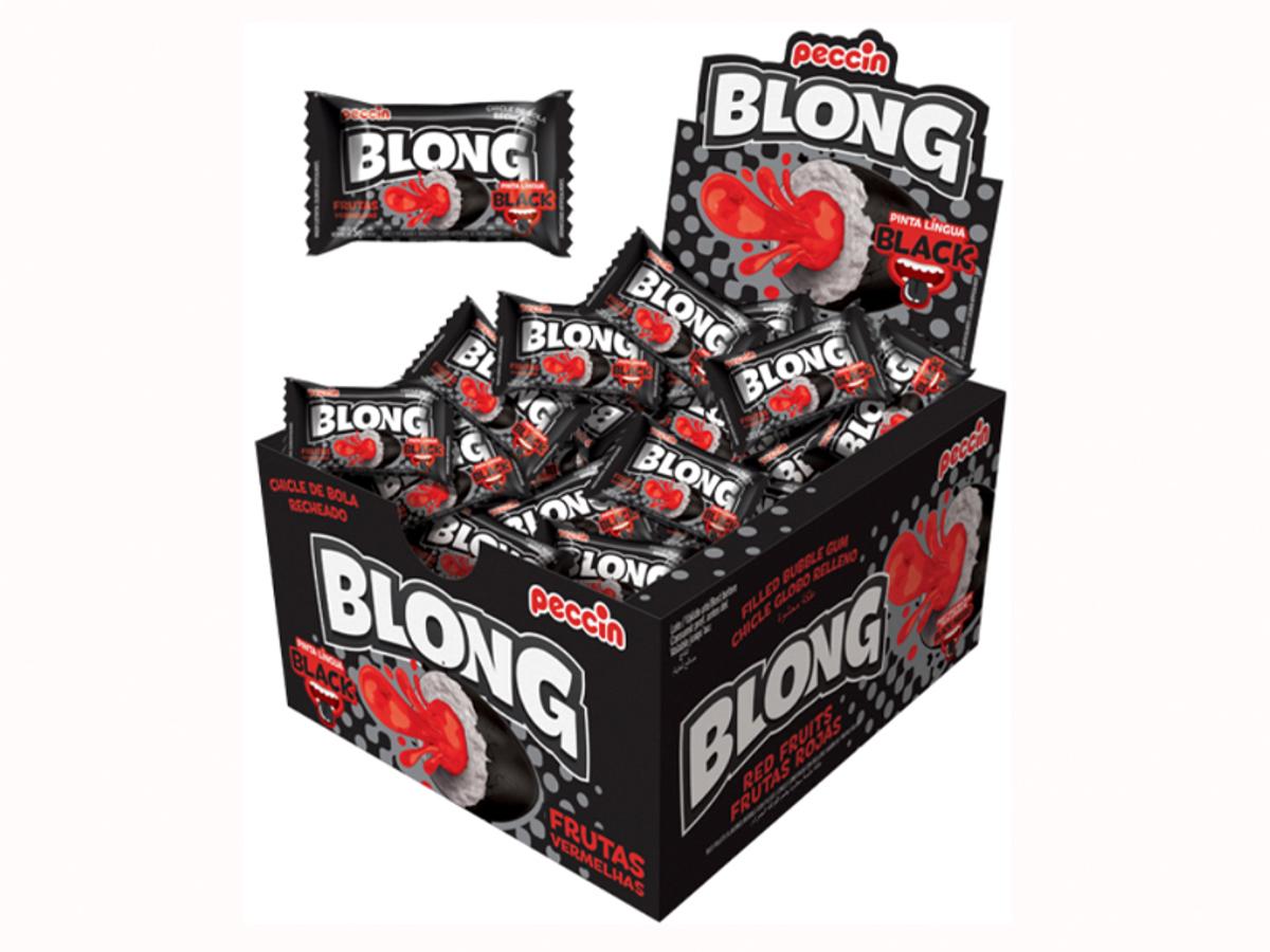 4360-CHICLE PECCIN BLONG BLACK FRT. VERM. PINTA BO 1X40UN