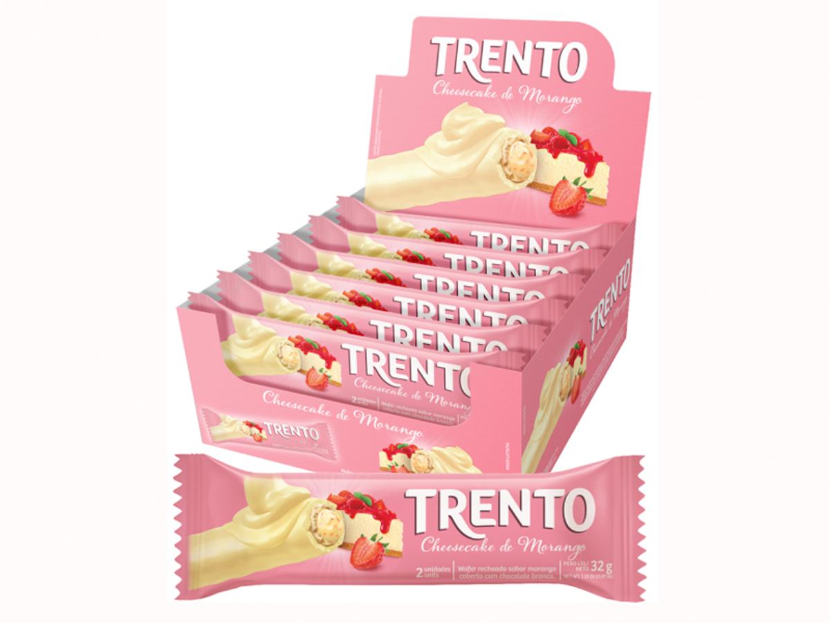 8880-TRENTO RECH. CHEESSECAKE DE MORANGO 32G 1X1