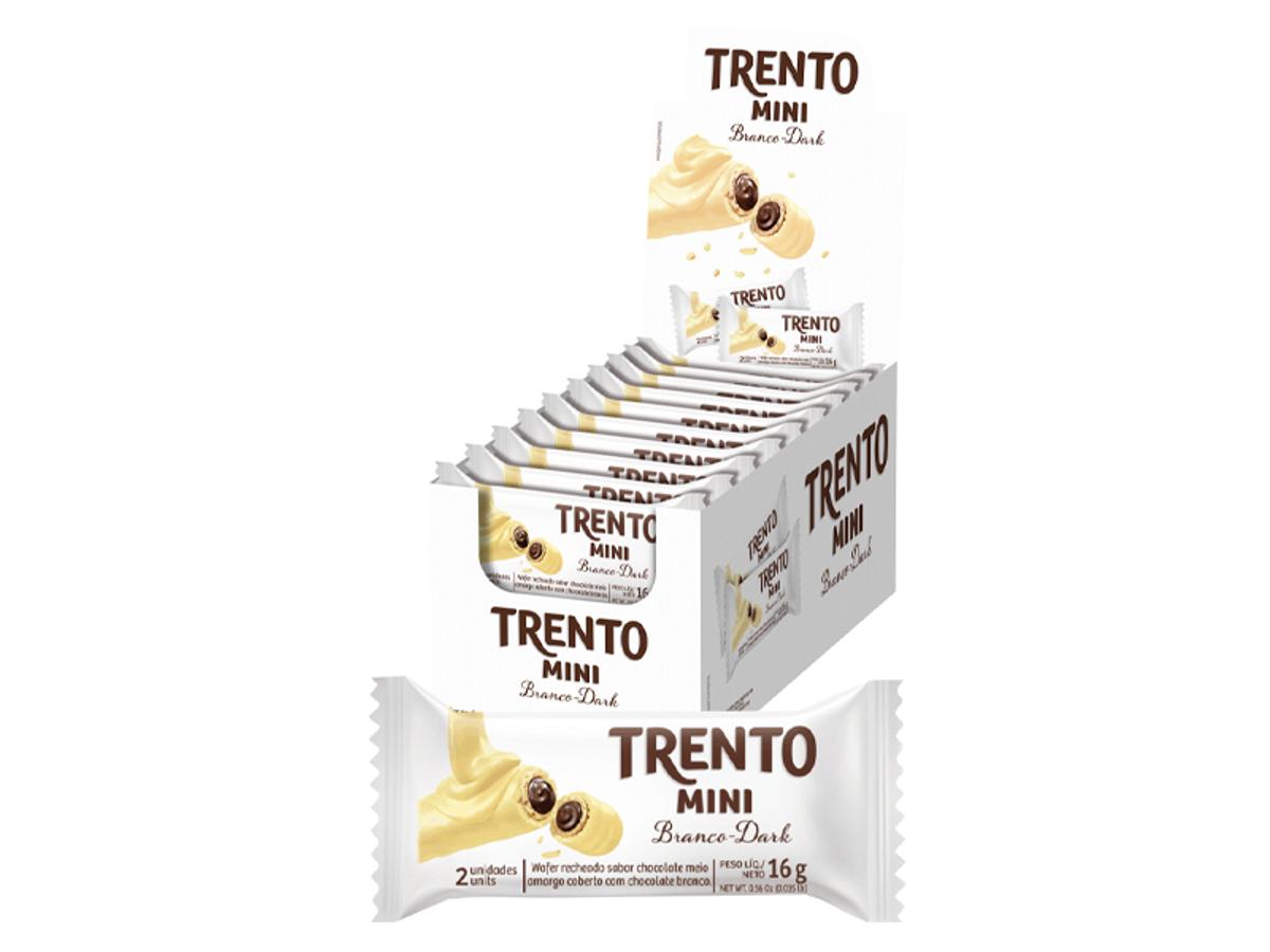8882-TRENTO MINI CHOC. BRANCO DARK 1X20X16GR