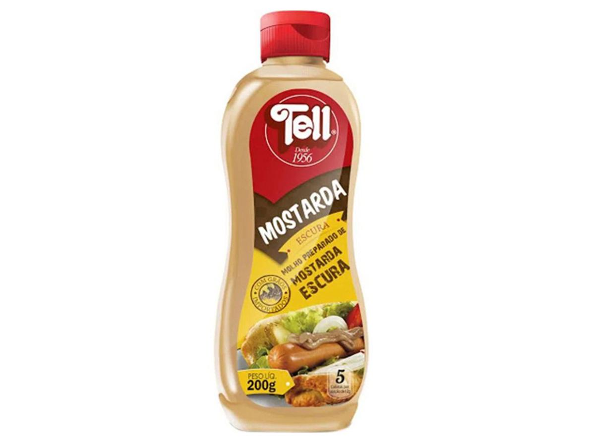 6482-TELL MOSTARDA BISNAGA ESCURA 1X200GR