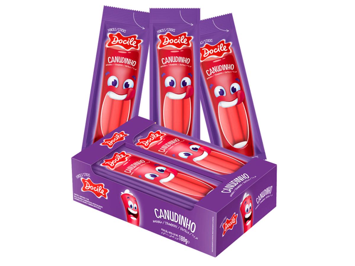 8471-DOCILE REGALIZ DP MORANGO (CANUDINHO) 1X12X15GR