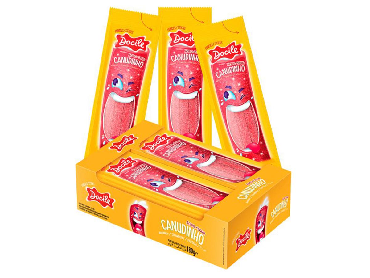 8472-DOCILE REGALIZ DP MORANGO CITRICO (CANUDINHO) 1X12X15GR