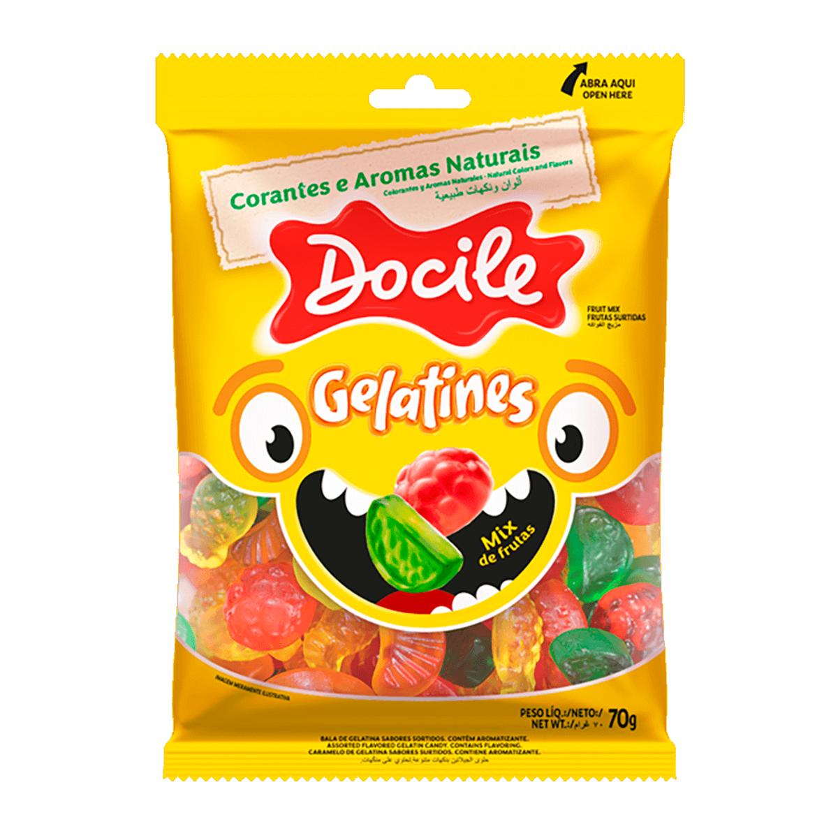 6922-DOCILE GELATINA MIX DE FRUTAS 1X70GR