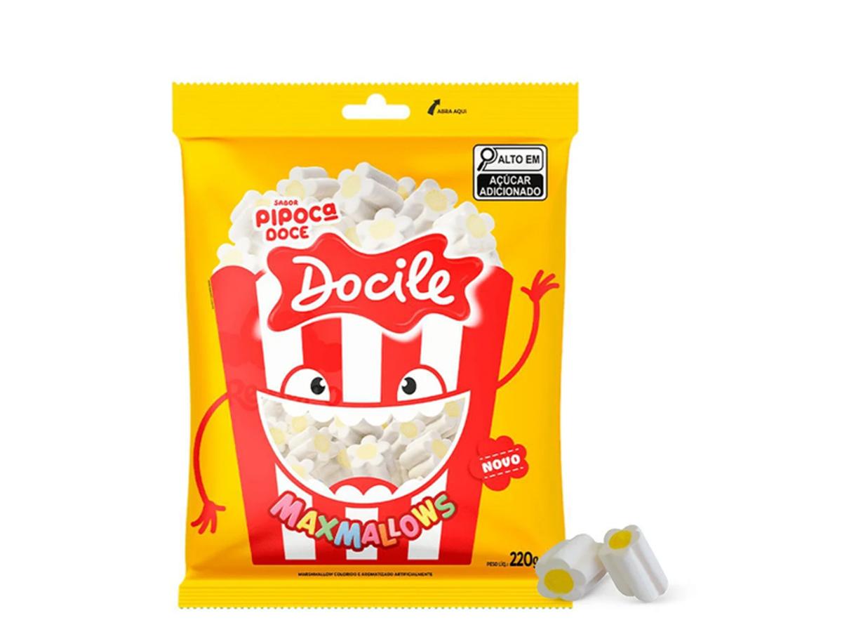10724 - DOCILE PCT 220GR MARSHMALLOW PIPOCA 1X220GR