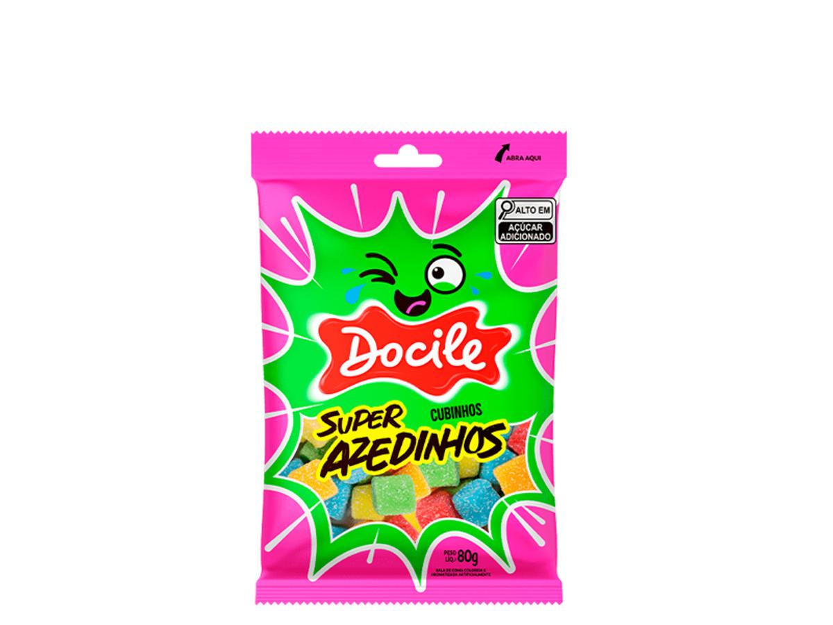 10816 - DOCILE DOCIGOMA SUPER AZEDINHOS CUBINHOS 1X80GR