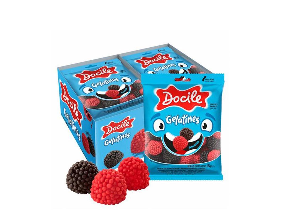 11296 - DOCILE DISP. GELATINA MINI AMORA HALLOWEEN 1X12X15GR