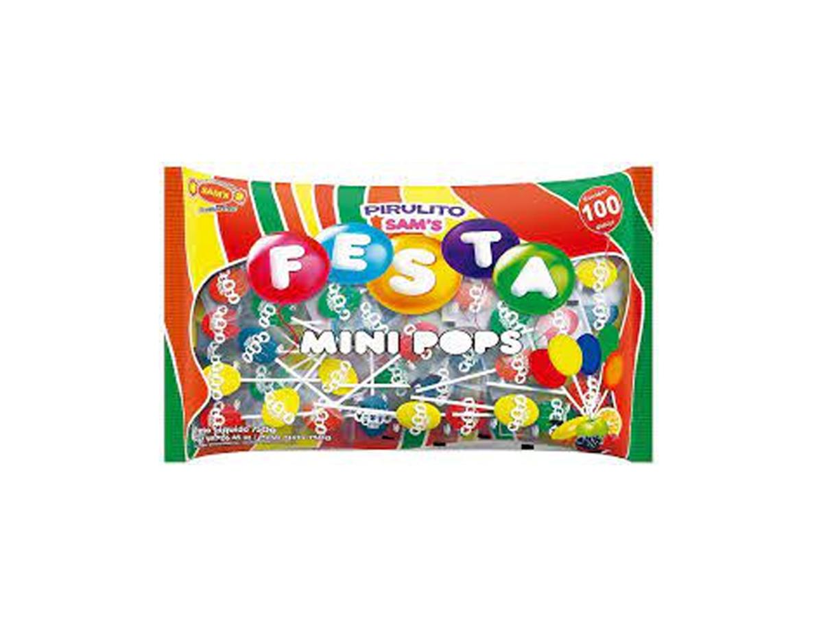 11235 - PIRULITO SAMS FESTA MINI POPS 750 GR 1X100UN