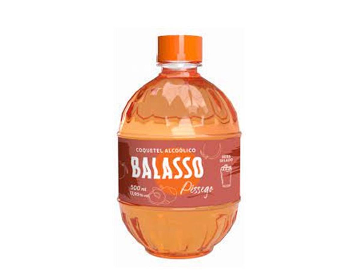 11095 - COQUETEL ALCOOLICO BALASSO PESSEGO 500ML 1X500ML