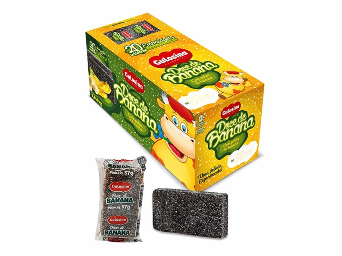 11159 - GULOSINA DISPLAY DOCE BANANA 1.140KG 1X20X57GR