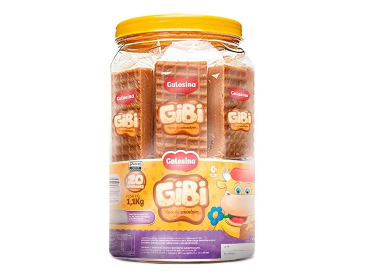 11564 - GULOSINA POTÃO DOCE AMENDOIM GIBI 1.100KG 1X20X55GR