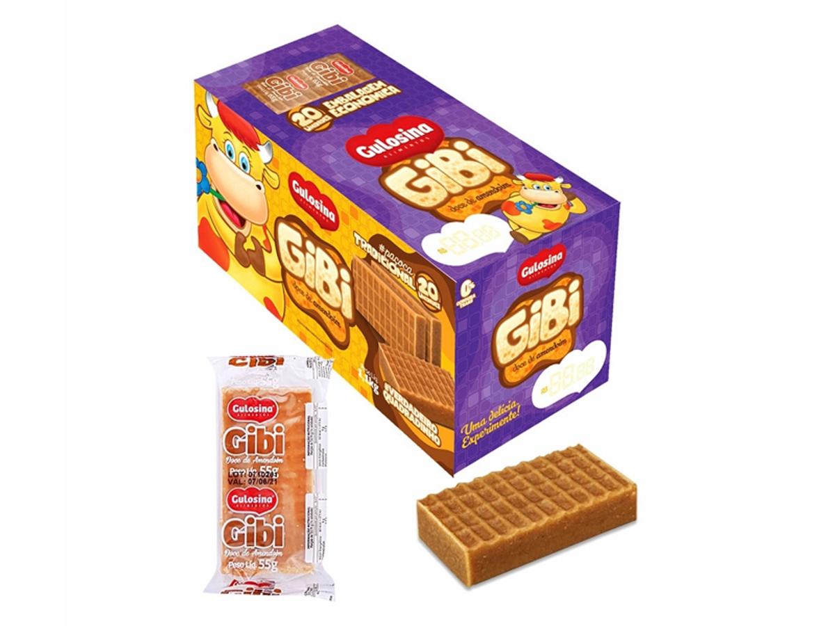 11163 - GULOSINA DISPLAY DOCE AMENDOIM GIBI 1.100GR 1X20X55GR