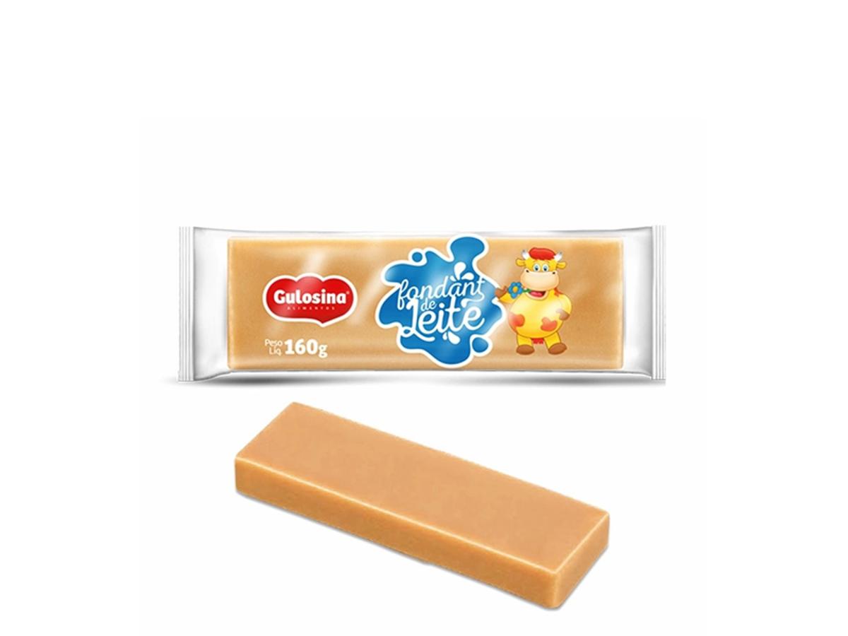 11563 - GULOSINA TABLETE FONDANT LEITE C/ AMEND 160GR 1X160GR