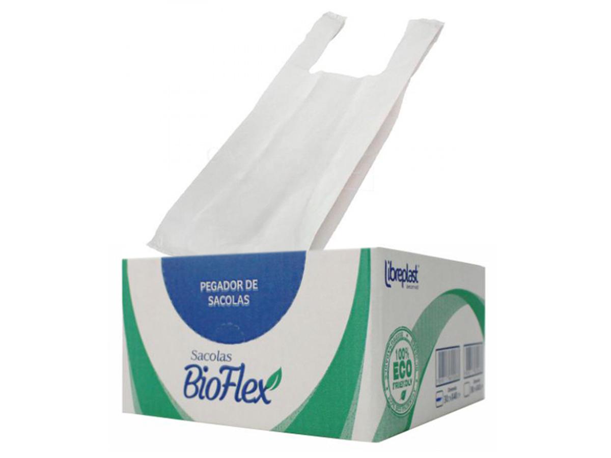 9760-SACOLA BIOFLEX BRANCA P 30CMX40CM 1X1.8KG