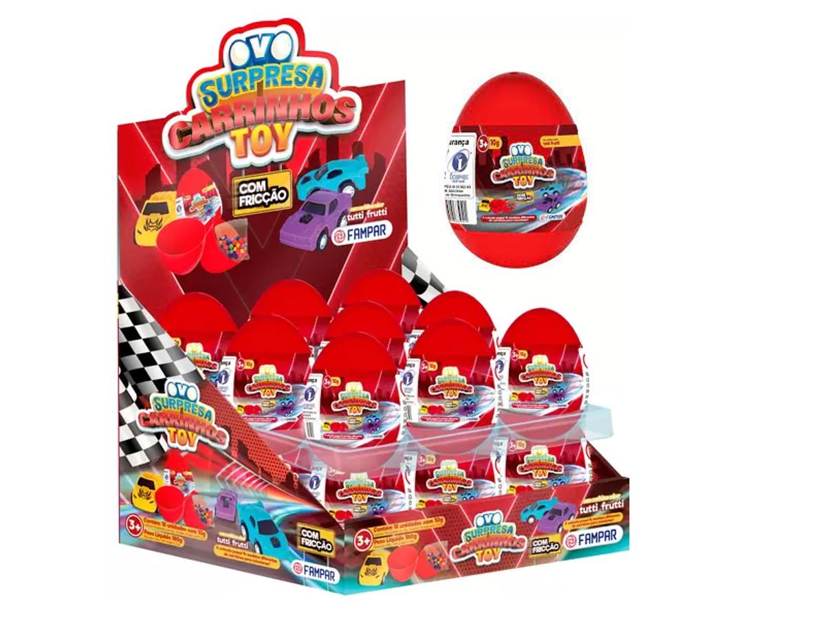 10300-OVO SURPRESA CARRINHO TOY 1X18X10GR