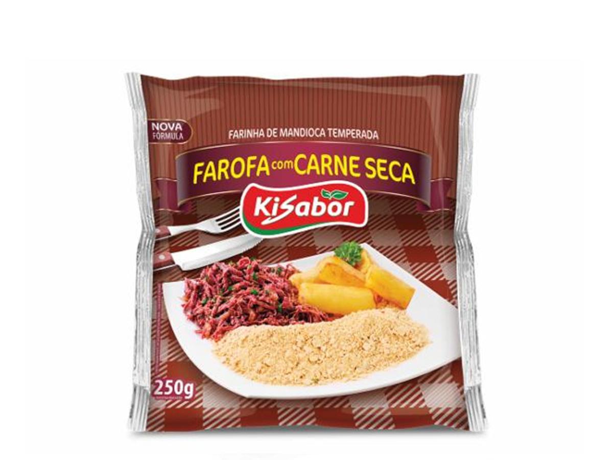 10394-KISABOR FAROFA DE CARNE SECA 250GR 1X250GR